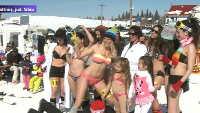 VIDEO. Miss Bikini, pe schiuri Imagine