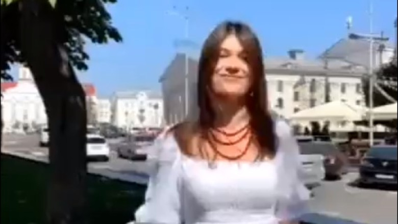 VIDEO Momentul atacului din Cernihov, surprins de o tanara care se filma. Racheta a cazut in piata centrala, plina de oameni Imagine