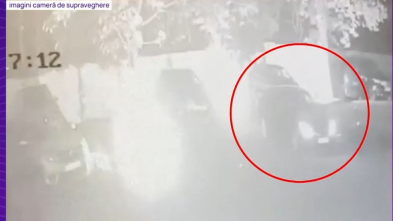 VIDEO Momentul in care o soferita din Bucuresti, amenintata cu un cutit, e lasata fara masina. Jaful s-a incheiat cu un accident Imagine