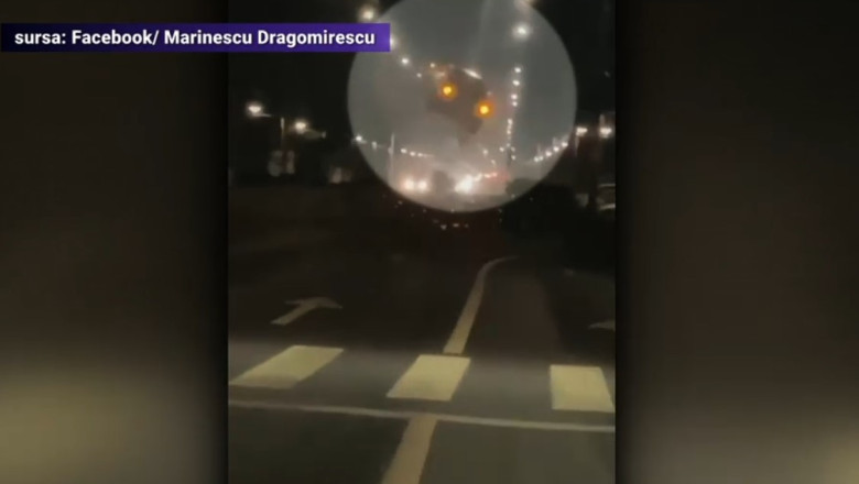 VIDEO Momentul in care un sofer in varsta de 73 de ani sare peste un sens giratoriu. Barbatul consumase bauturi alcoolice Imagine