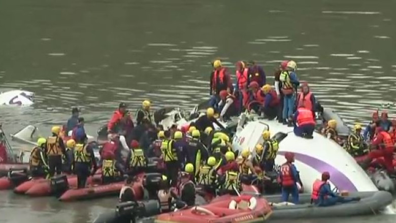 VIDEO. Momentul prabusirii unui avion in Taiwan. Cel putin 19 persoane au murit Imagine