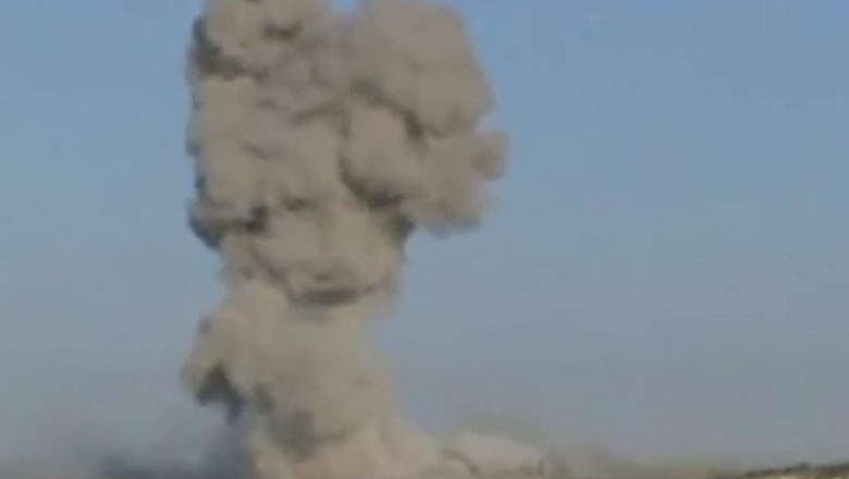 VIDEO. O baza militara din Siria a fost aruncata in aer Imagine