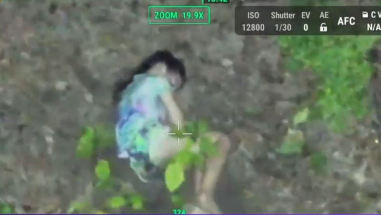 VIDEO O fetita de 10 ani, somnambula, a fost descoperita in padure cu ajutorul unei drone. Cum a fost gasita copila Imagine