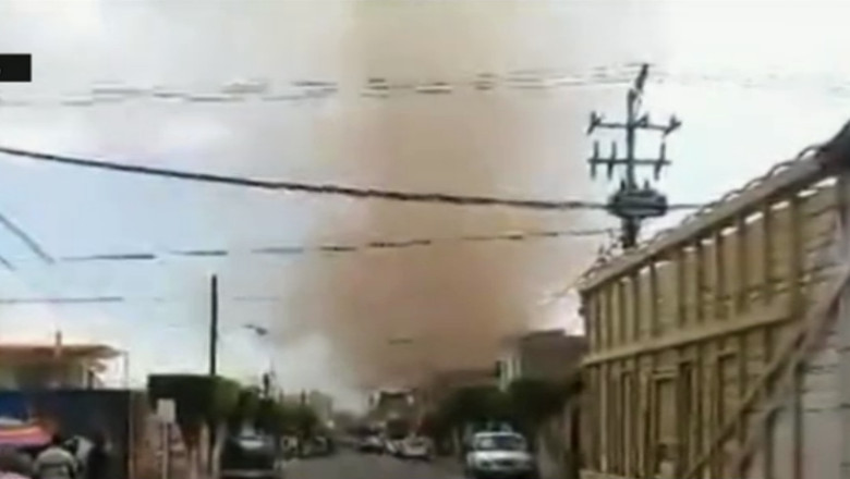 VIDEO. Oras din Mexic, maturat de o tornada Imagine