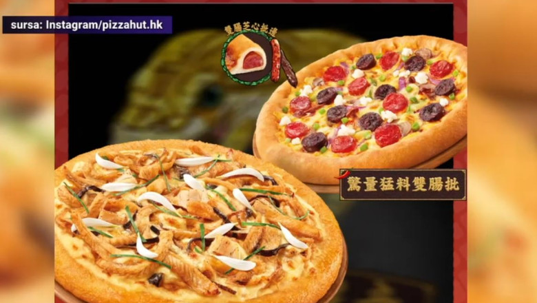 VIDEO Pizza cu bucati din carne de sarpe: Oferta neobisnuita a unui celebru lant de pizzerii pentru clientii din Hong Kong Imagine
