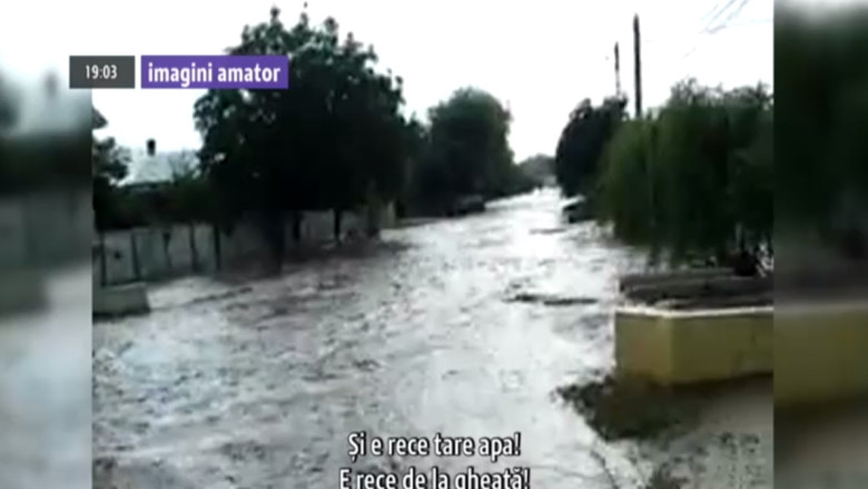 VIDEO. Ploaie torentiala la Galati Imagine