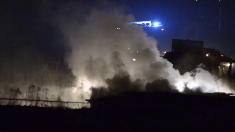 VIDEO. Principalul pod din Varsovia, in flacari Imagine