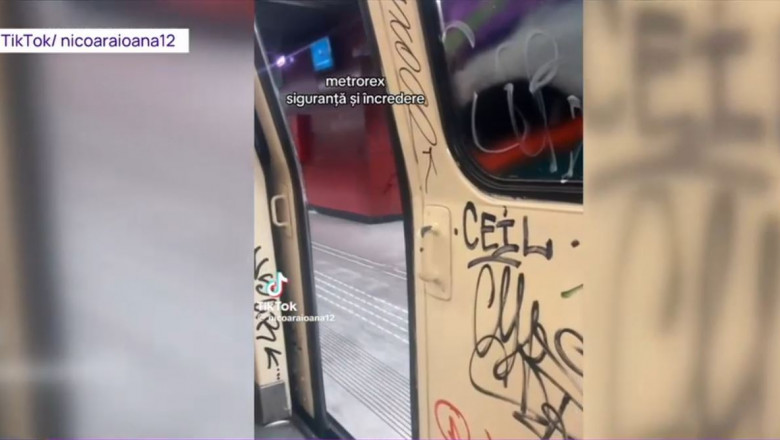 VIDEO Reactia Metrorex, dupa ce un tren de metrou a circulat cu usile deschise. A fost retras din circulatie Imagine