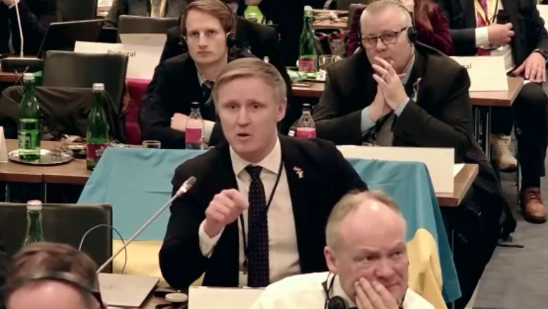 VIDEO „Rusilor, duceti-va la naiba!”. Un membru leton al OSCE a contestat prezenta delegatiei ruse la reuniunea din Viena Imagine