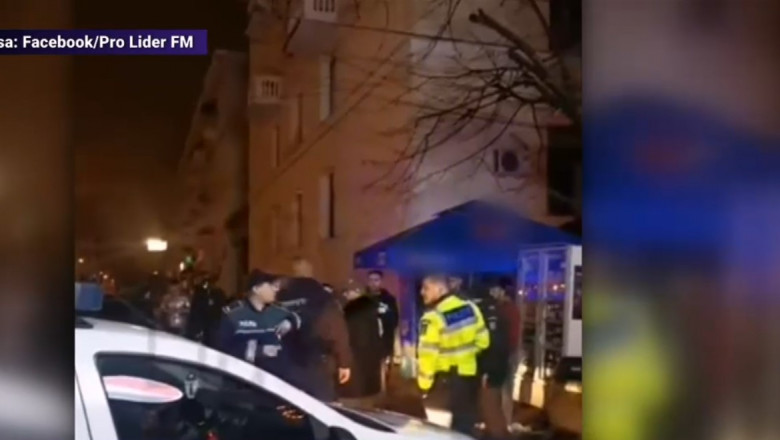 VIDEO Scandal cu politisti in plina strada, la Galati: Doi barbati au fost dusi la Politie, iar altul la spital Imagine