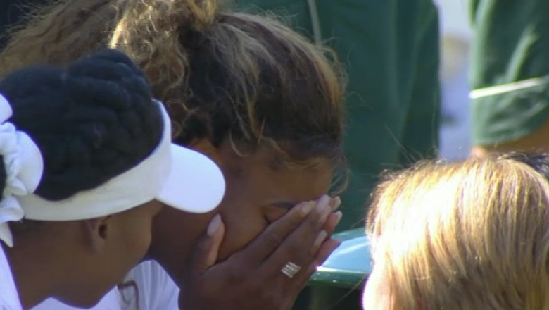 VIDEO. Serena Williams, abandon in lacrimi la Wimbledon Imagine