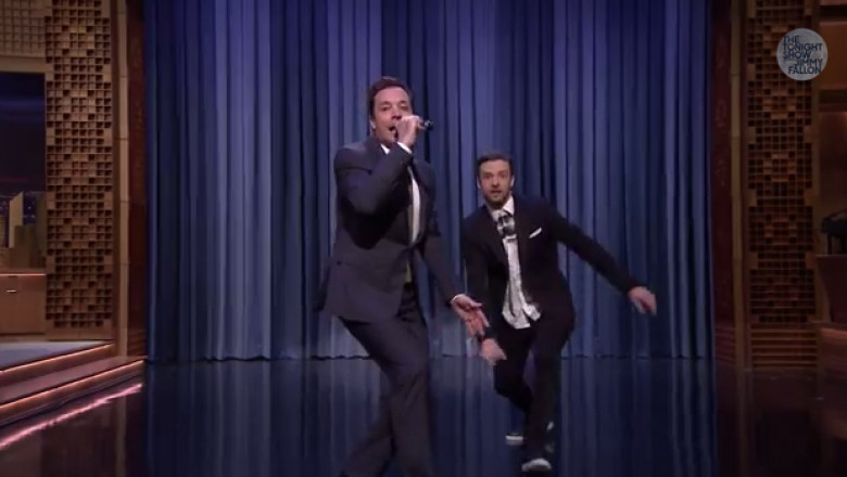 VIDEO. Spectacol la „Tonight Show”. Justin Timberlake si Jimmy Fallon au cantat cele mai cunoscute melodii rap Imagine