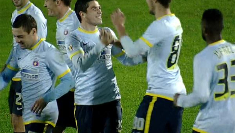 VIDEO. Steaua - Korona Kielce 3-1.Prima victorie in 2014, dupa opt meciuri fara succes Imagine