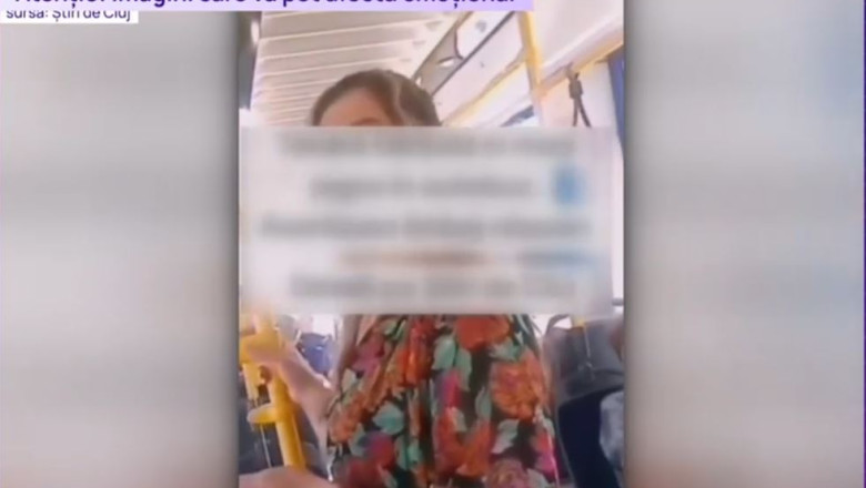 VIDEO. Tanara hartuita intr-un tramvai, in Cluj. Nimeni nu a intervenit in favoarea victimei Imagine