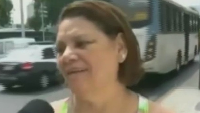 VIDEO. Tentativa de jaf in direct: O femeie a fost atacata in timp ce dadea un interviu Imagine