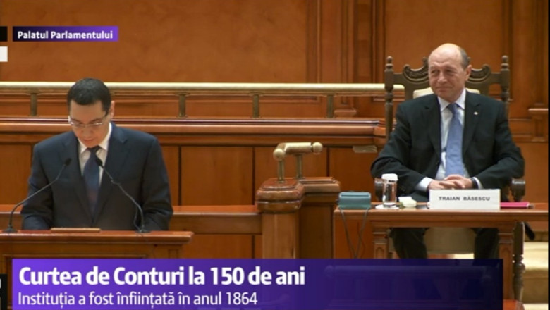 VIDEO. Traian Basescu si Victor Ponta, la Parlament. Cum a urmarit presedintele discursul premierului  Imagine