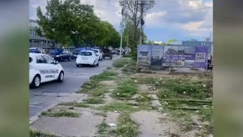 VIDEO. Trei echipaje ale Politiei Locale incearca sa opreasca un carutas, dar sunt puse in dificultate Imagine