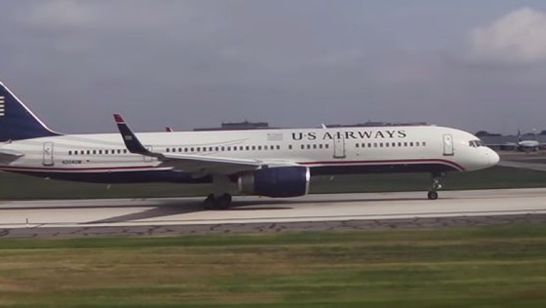 VIDEO. Un avion al companiei US Airways a aterizat de urgenta la Roma Imagine
