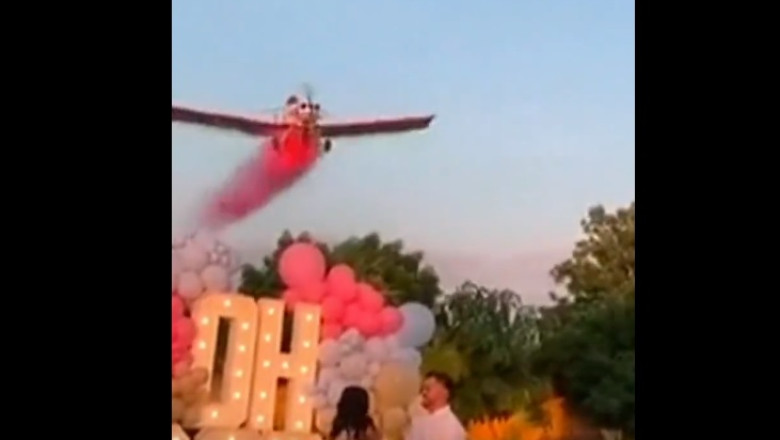 VIDEO. Un avion care imprastia fum roz la o petrecere s-a prabusit. Pilotul a murit Imagine