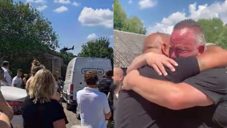 VIDEO Un belgian si-a inscenat moartea pentru a „da o lectie de viata familiei”. Apoi a aparut la inmormantare cu elicopterul Imagine