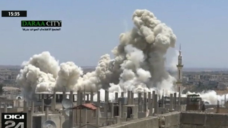 VIDEO. Un cartier din orasul sirian Daraa a fost distrus complet Imagine