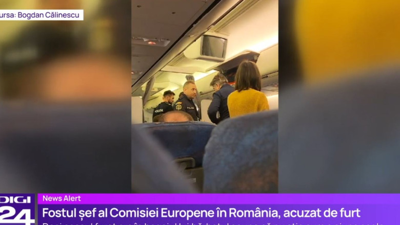 VIDEO Un fost sef al Comisiei Europene in Romania a fost dat jos din avion si este acuzat de furt in aeroport Imagine