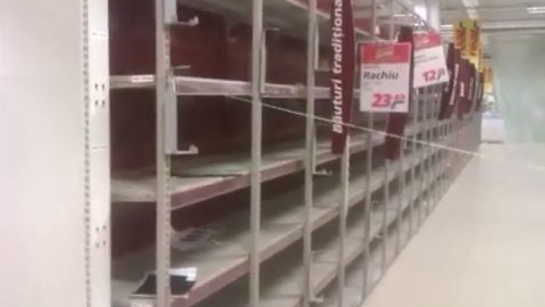 VIDEO. Un hipermarket din Timisoara a fost golit in cateva ore Imagine