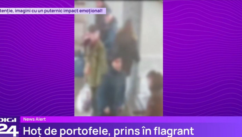 VIDEO Un hot de portofele a fost prins in flagrant de politisti, in Bucuresti Imagine