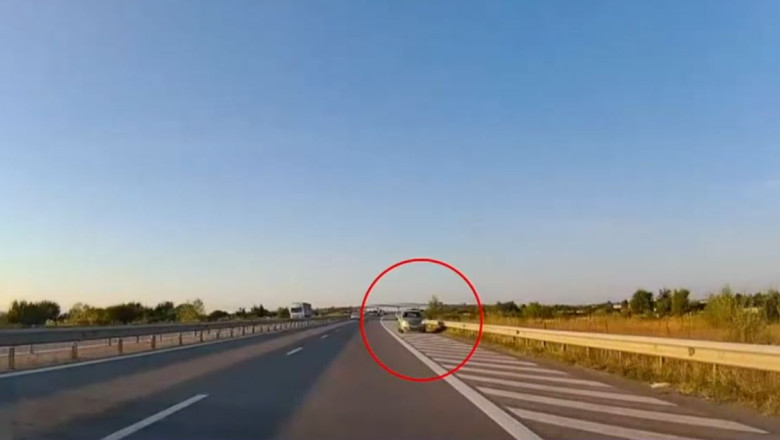 VIDEO Un sofer a fost filmat circuland pe contrasens pe autostrada Bucuresti - Ploiesti Imagine