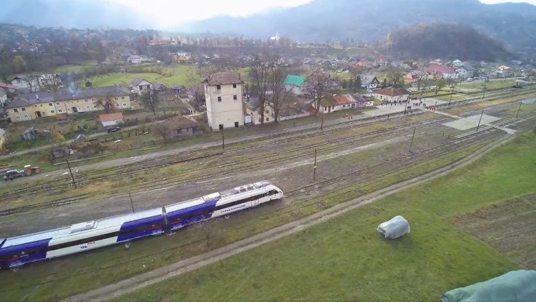 VIDEO Un tren ucrainean a facut o cursa de proba intre Berlibas si Valea Viseului pentru prima data in ultimii 16 ani Imagine
