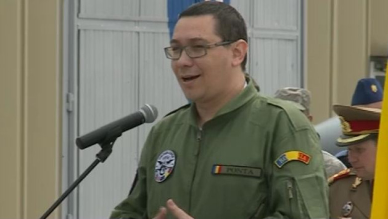 VIDEO. Victor Ponta a zburat cu un avion F16: Am avut acces si la mansa, n-am avut la carligul de catapultare Imagine