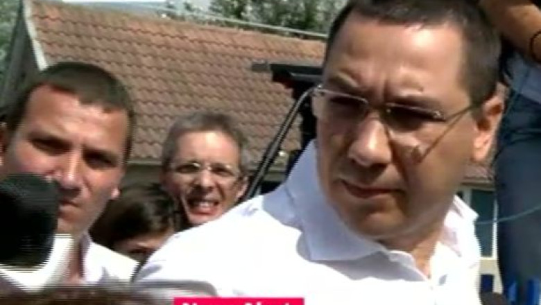 VIDEO. Victor Ponta, la Novaci: Vom aloca bani pentru lucrari rapide in judetele Gorj, Valcea si Arges Imagine