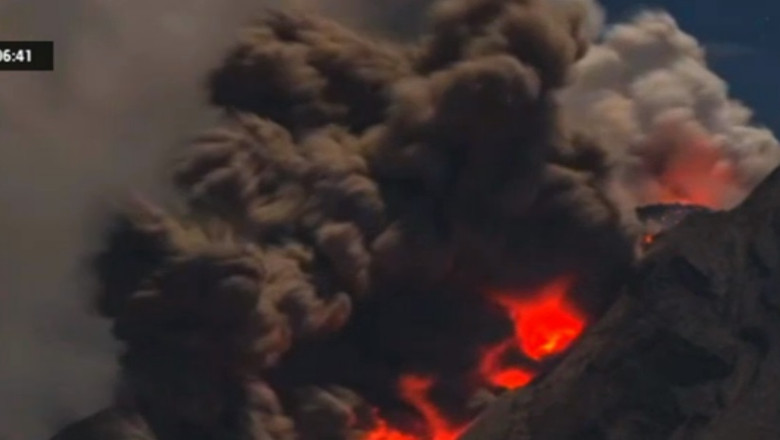 VIDEO. Vulcanul Sinabung a erupt din nou Imagine