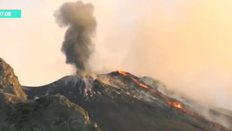 VIDEO. Vulcanul Stromboli a erupt Imagine