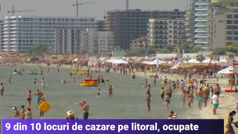 VIDEO Weekend plin de turisti pe litoral, la mijloc de iunie: „Am vazut ce e in toata tara, cu ploi, iar aici e foarte frumos” Imagine