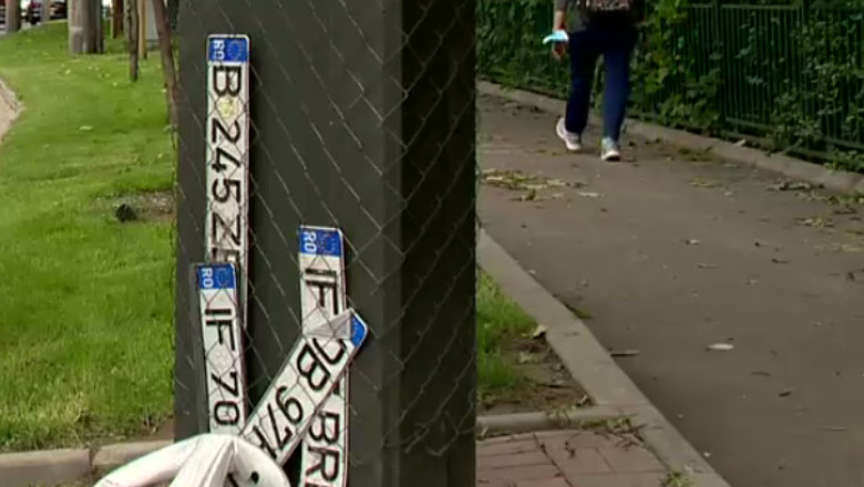 VIDEO. Zeci de soferi din Bucuresti si-au pierdut numerele de inmatriculare dupa inundatiile de marti Imagine