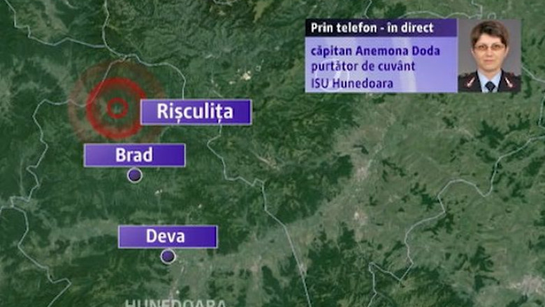 Viitura in judetul Hunedoara, in satul Risculita Imagine