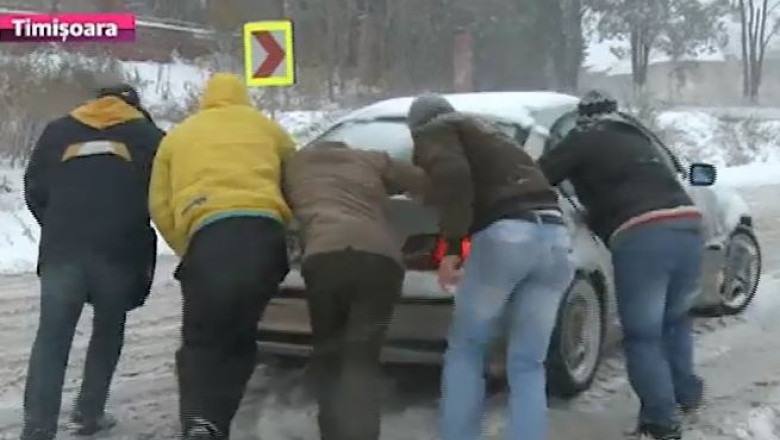 Vin ninsorile in vestul tarii. Va fi cod galben in patru judete din regiune Imagine