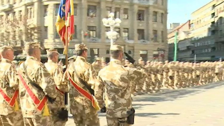 „Virtutea Militara", pe drapelul Batalionului 32 Infanterie "Mircea" din Timisoara Imagine