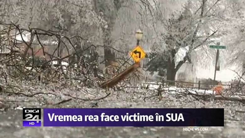 Viscol si tornade in SUA si Canada. 14 oameni au murit si sute de mii de case au ramas in bezna Imagine