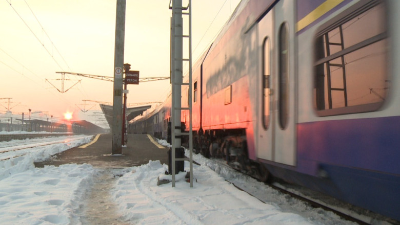 Viscolul a afectat circulatia trenurilor. Trenul Iasi-Galati, cu plecare de la ora 18:30, a fost anulat Imagine