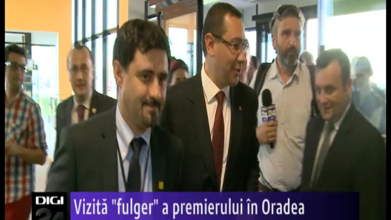 Vizita "fulger" a premierului in Oradea Imagine
