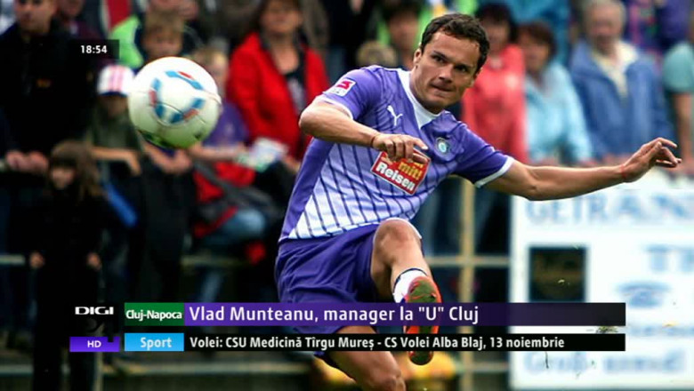 Vlad Munteanu, manager la “U” Cluj Imagine