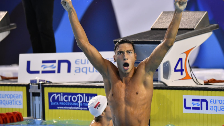 Vlad Stancu castiga a patra medalie la Campionatele europene de natatie pentru juniori, dupa o cursa fantastica la 400 m liber Imagine
