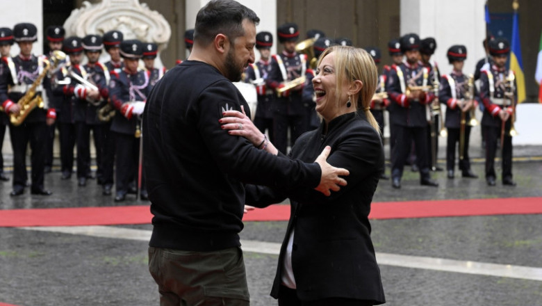 Volodimir Zelenski se intalneste cu Giorgia Meloni la Roma. Ce vor discuta cei doi lideri Imagine