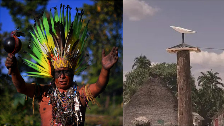 „Vrem Starlink”: Cum au ajuns foste triburi necontactate din Amazon tot mai dependente de internet, telefoane mobile si panouri solare Imagine