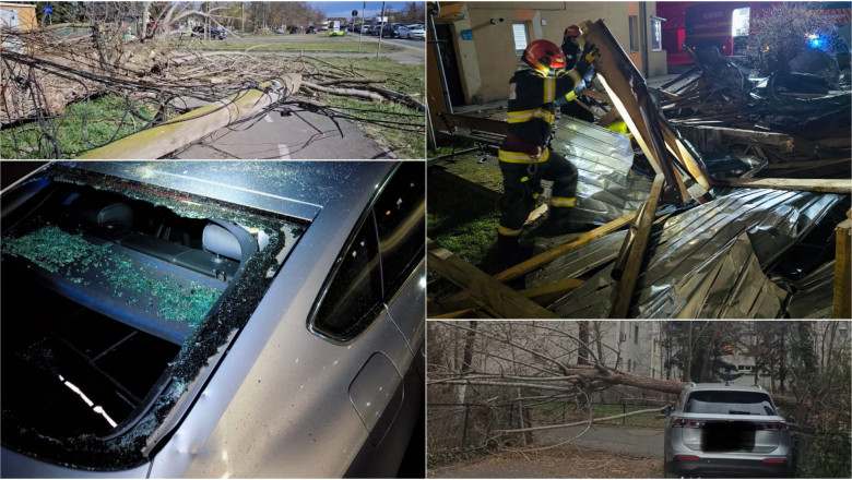 Vreme extrema in Romania: cod rosu in Cluj si furtuna in Bucuresti. Alte judete, sub avertizari de cod portocaliu si galben Imagine