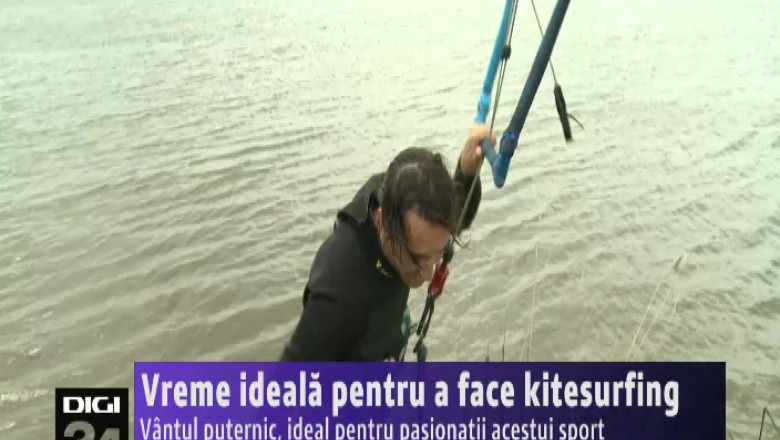 Vreme ideala pentru a face kitesurfing Imagine