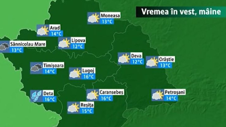 Vremea schimba registrul, in acest weekend, in vestul tarii Imagine