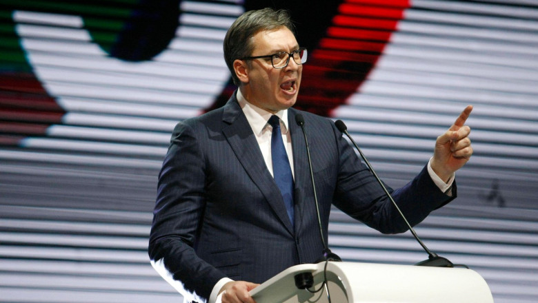 Vucic acuza o parte a comunitatii internationale ca sprijina Kosovo in „brutala epurare etnica” a etnicilor sarbi Imagine